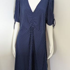 Navy Polka Dot Dress
